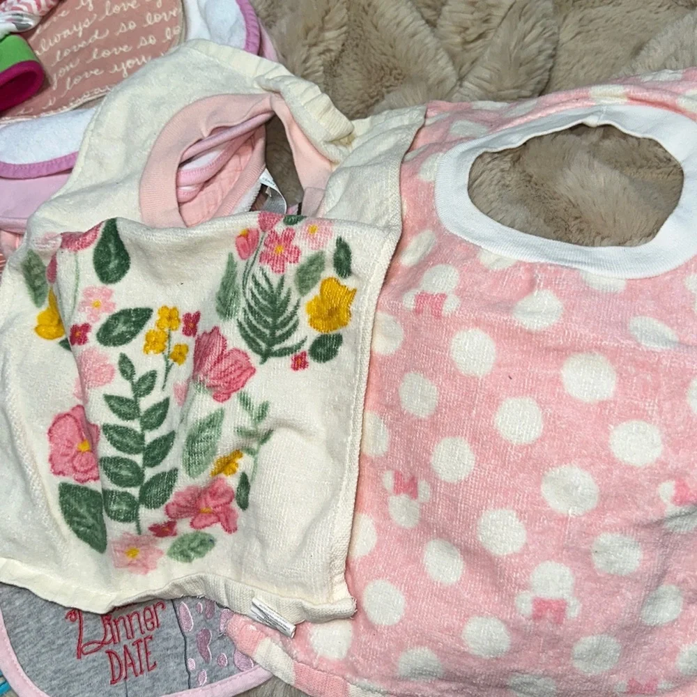 33 Baby girl bibs